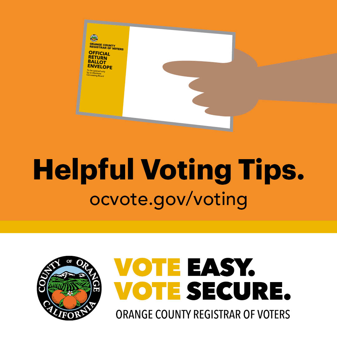 Election Tips 2024 Presidential General Election Communications Tool Kit Assets | OC Vote